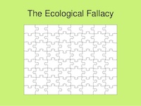 Ecological Fallacy
